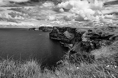 falaises de Moher n&b Irlande