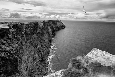 falaises de Moher n&b Irlande